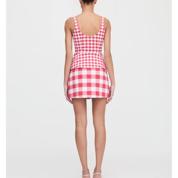 Hill House The Novia Top Red and White Gingham Top XS - Picture 5 of 10